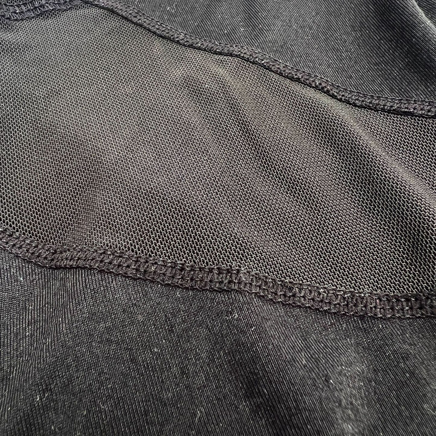 Lane Bryant Livi Active Capri Leggings Womens 18/20 Black Sheer Panel Design