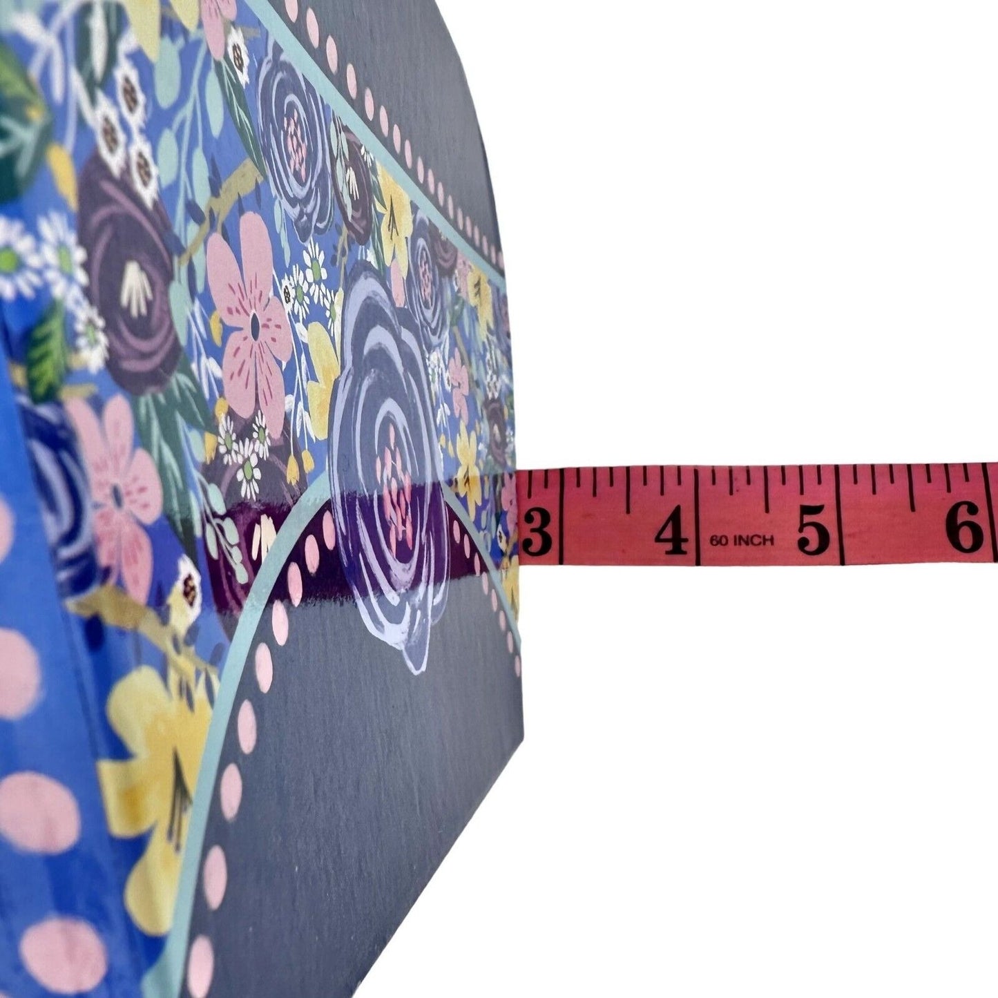 Nesting Boxes Set of 2 Blue White Flowers Ribbon Handle NEW