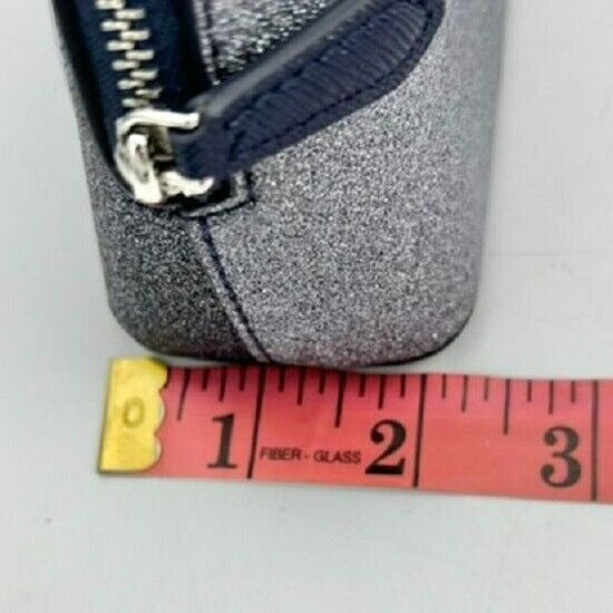 Kate Spade Mini Bag 5.5 x 4.5 x 2 Blue Sparkle Zip Closure NEW