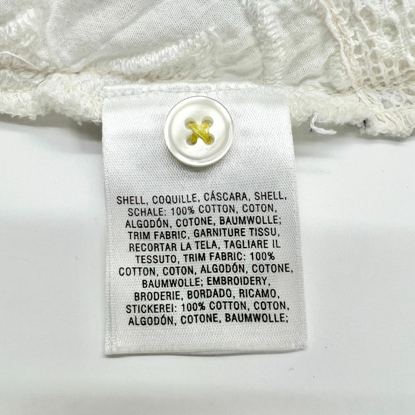 Holding Horses Womens Size 4 Pinstripe 3 qtr Sleeve Button Up Top