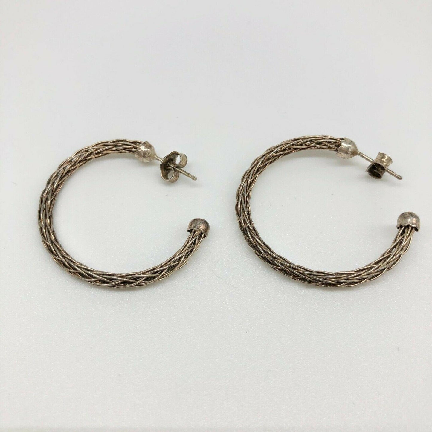 Set of 3 Goldtone Hoop Earrings Approximately 1.5 Inches Fun Funky