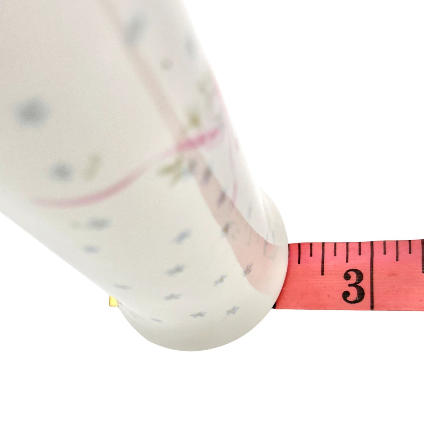 Vintage 1993 Japanese Bud Cylinder Vase By FTD Porcelain White Floral 6.5”