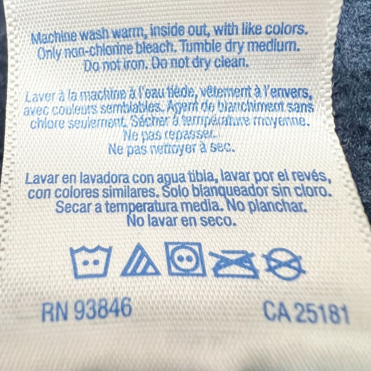 Gildan Heavy Blend Sweatshirt Jacket Large Navy Hoodie Deep Creek Maryland