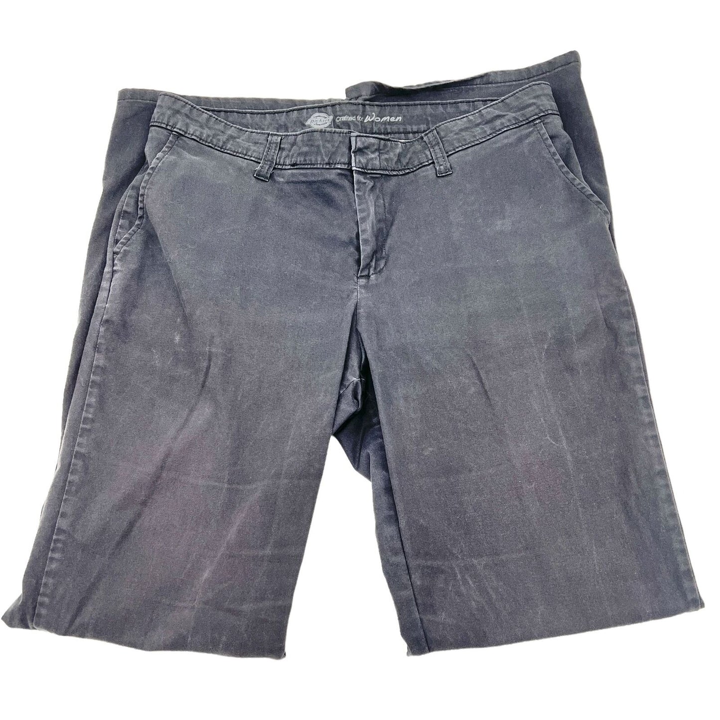Dickies for Women 34 x 32 Slim Black Boot Cut Stretch Pants