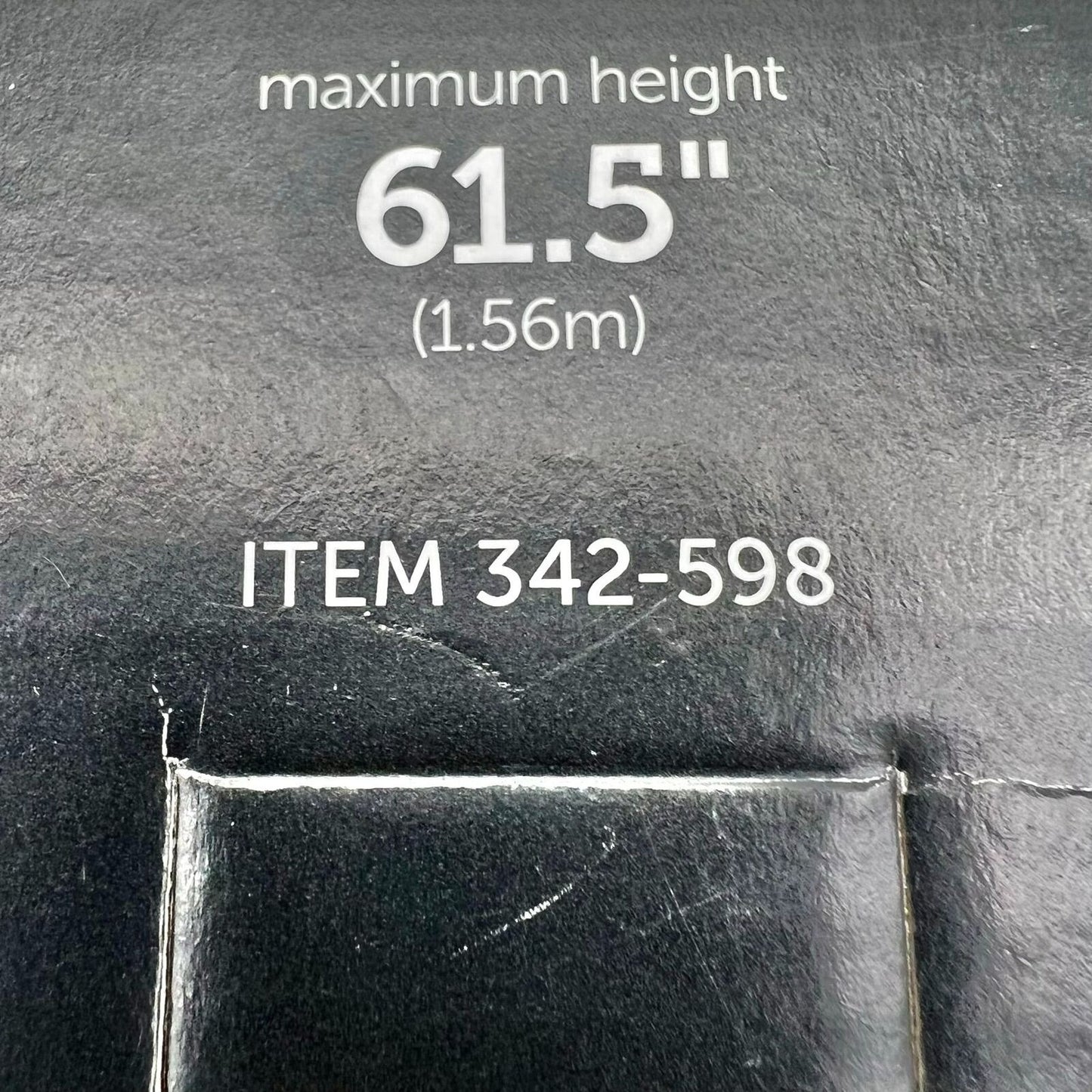 Office Depot Easel Quick-Setup Display Black Metal Max Height 61.5 NIB