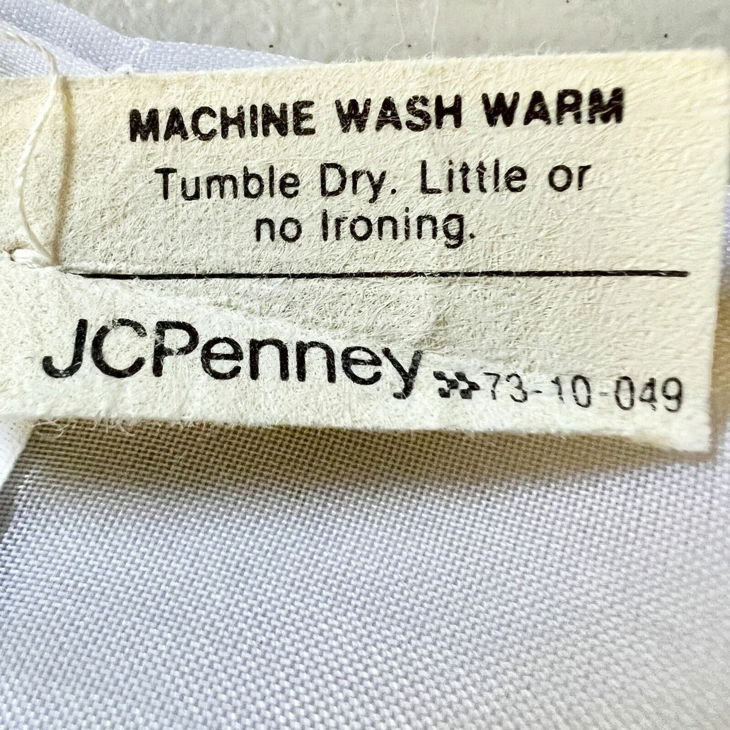 Vintage JCPenney Set of 2 Sheer White Embroidered 104x60 Curtain Panels