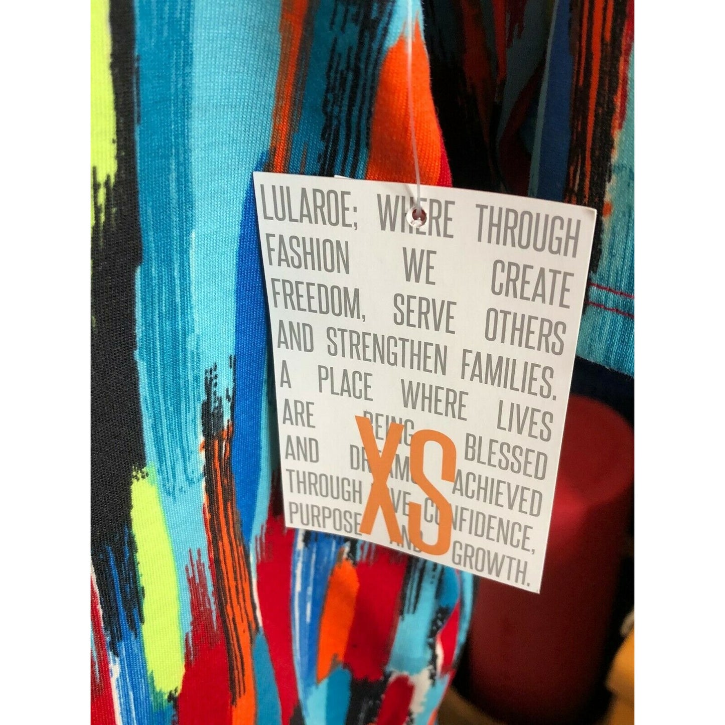 LuLaRoe RETIRED Irma Women's Size XS Multi-colored mid-length sleeves NWT