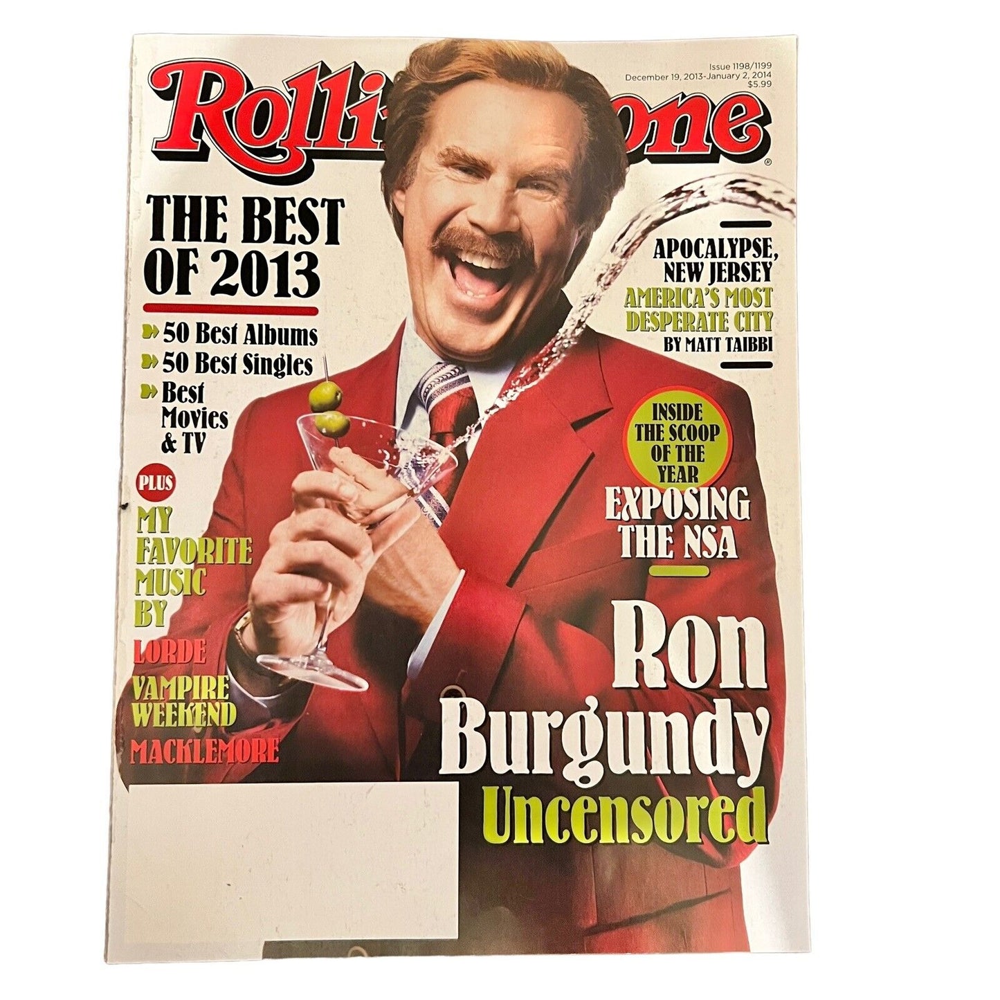 Rolling Stone Magazine Issue 1198/1199 Dec 19 2013-Jan 2 2014 Ron Burgundy