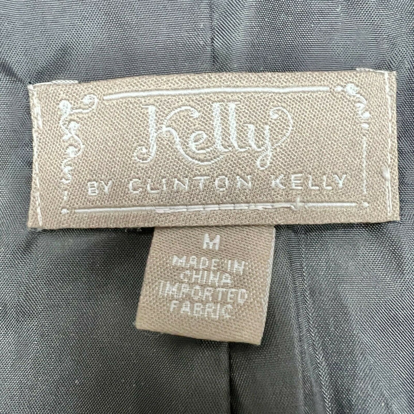 Kelly by Clinton Kelly Medium Black Zip Vegan Leather Jacket