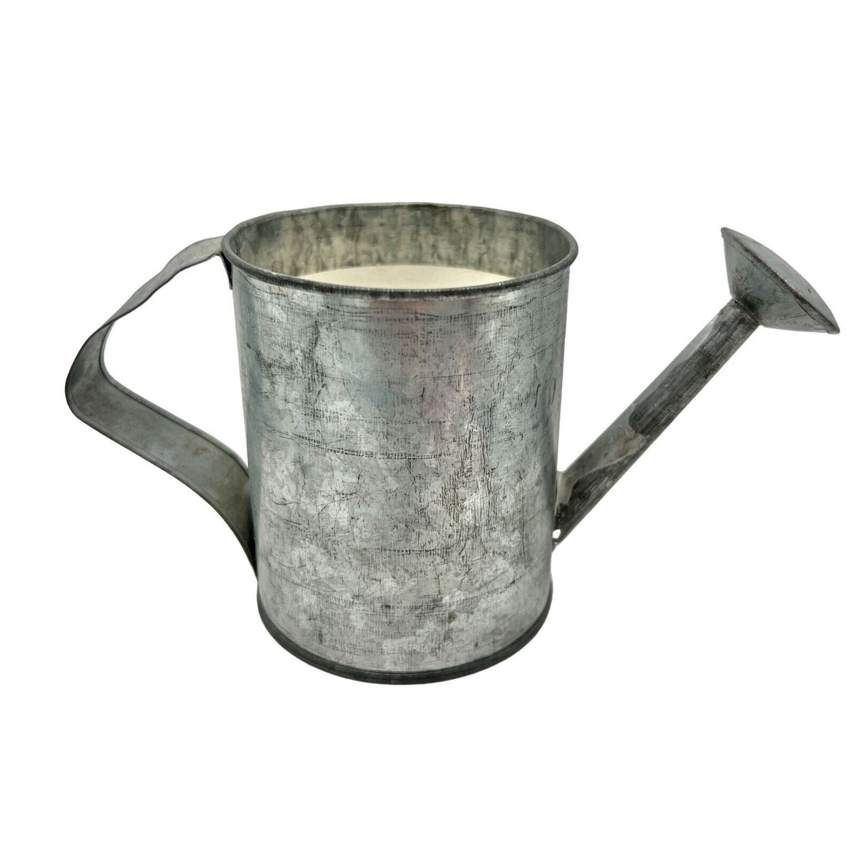 Metal Watering Can Candle with Painted Bee Motif 7x4