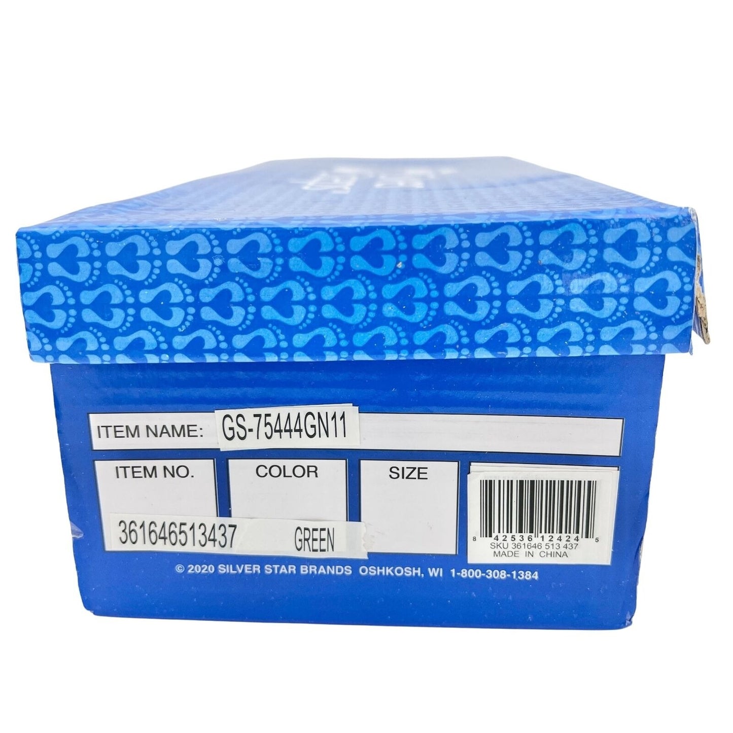 Silver Steps Women's Size 9 Feather Lite Green and White Walking Sneakers