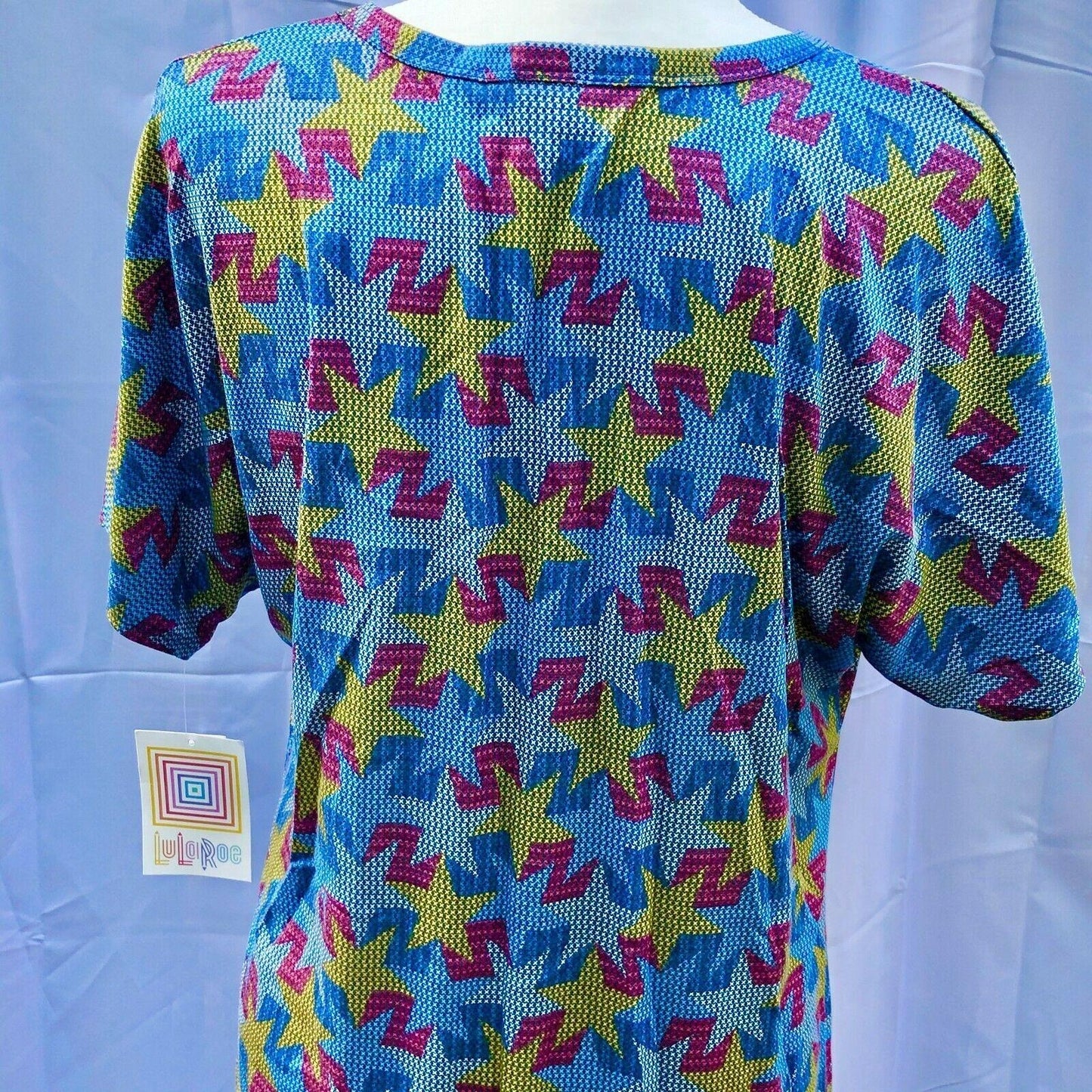 LuLaRoe Maria Maxi Dress XL Americana NWT Patriotic Stars Red Yellow Blue