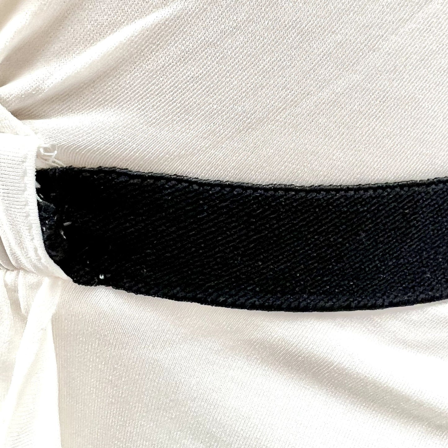 BCBGMaxazria Women's Saige Wrap Dress 0 Off White Black Trim Above Knee