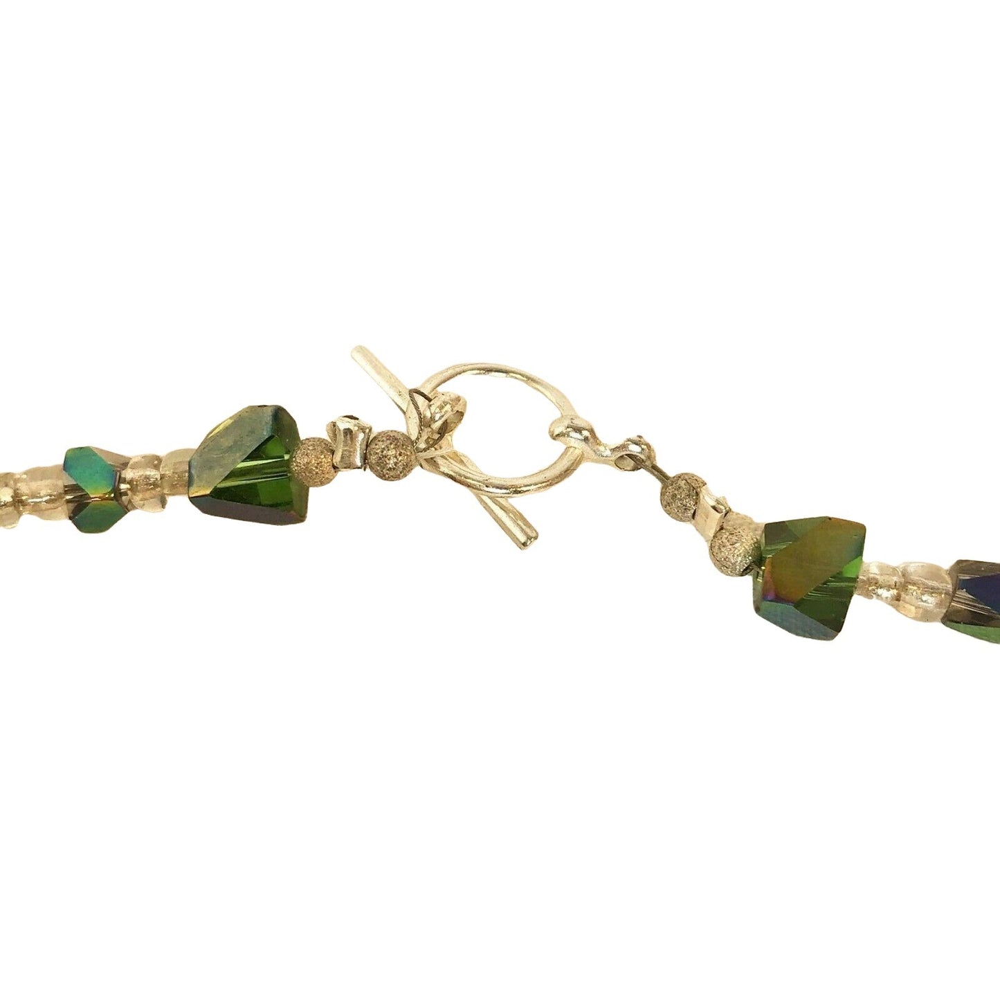 Handcrafted Glass Bead Necklace Multi-Colored Pastel Beads Spring Easter NEW