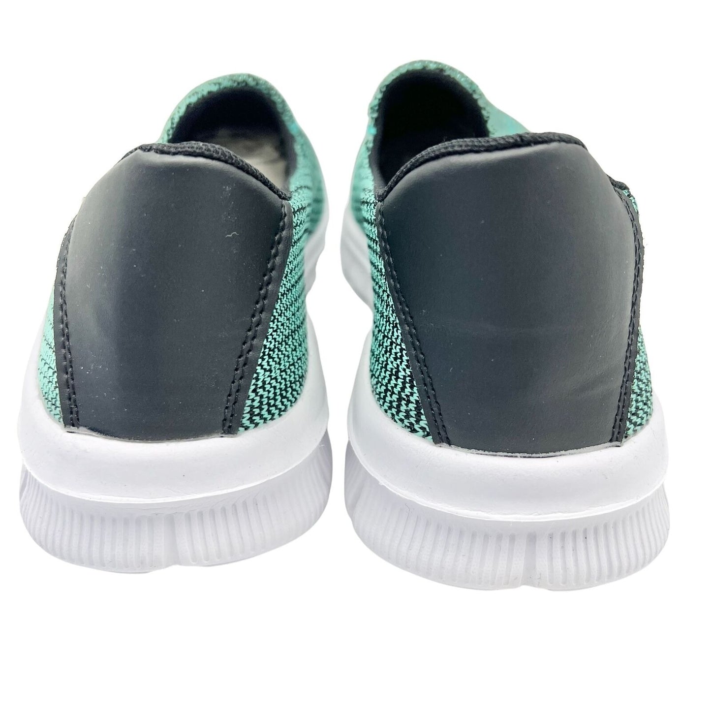 Silver Steps Women's Size 9 Feather Lite Green and White Walking Sneakers