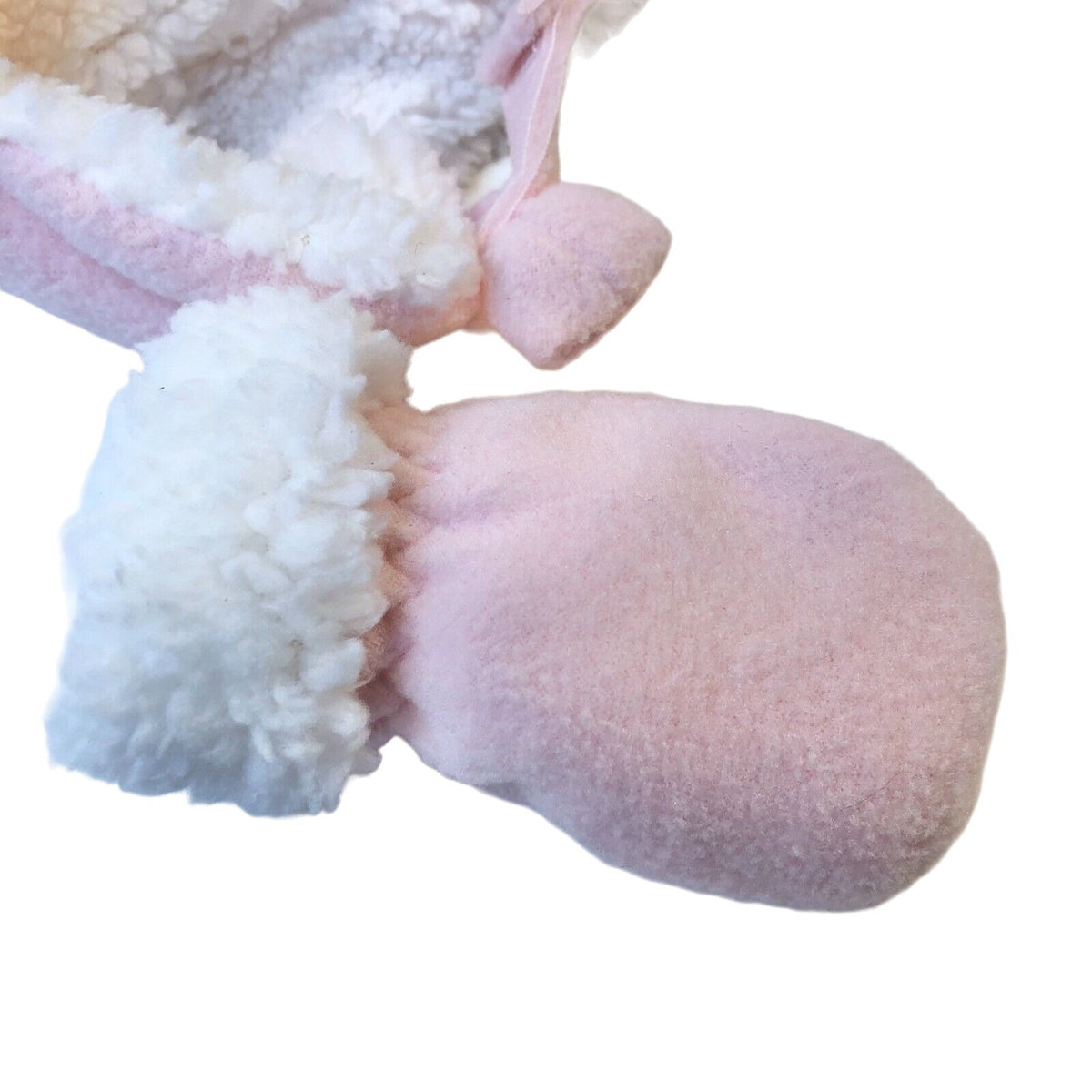Baby Pink Trapper Winter Hat With Mittens 0-6 Months By The Childrens Place