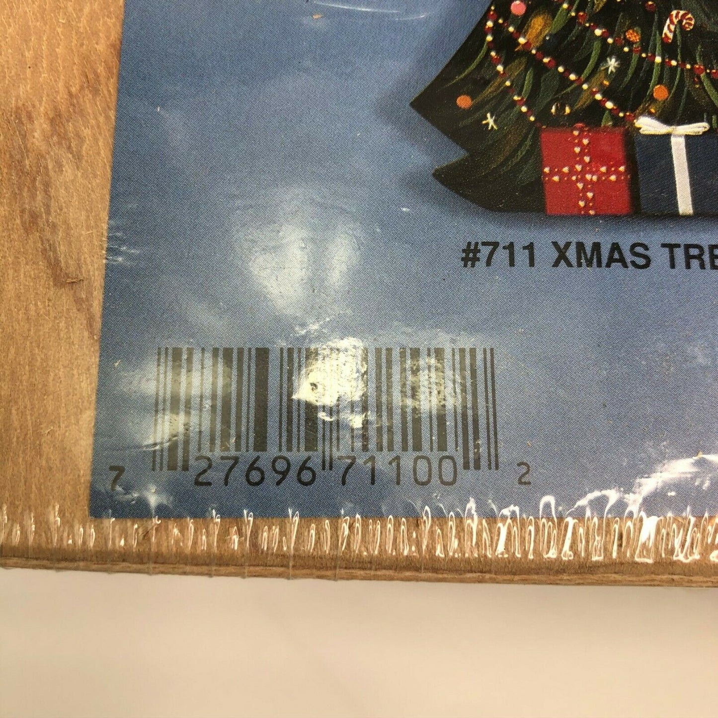 Wooden Christmas Tree Light Box Kit Craft Real Lights NIP