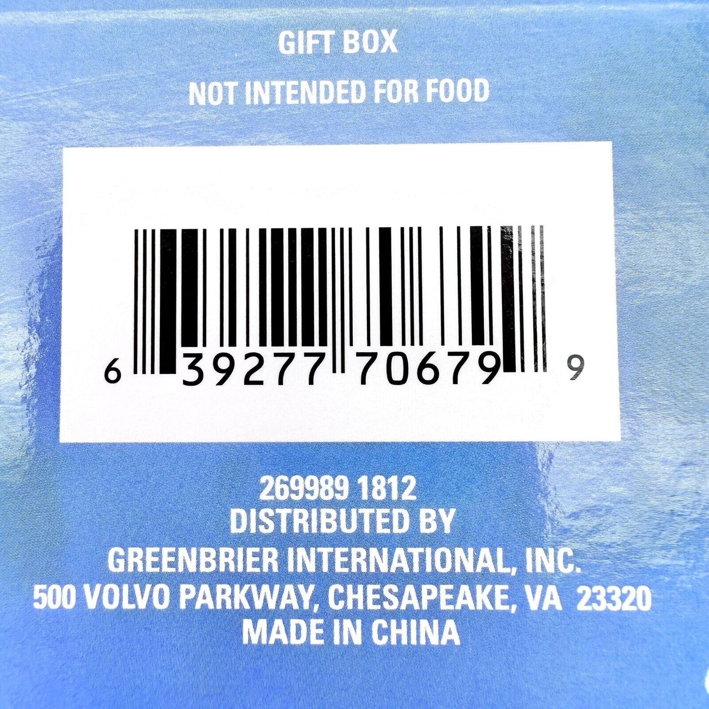 Nesting Boxes Set of 2 Blue White Flowers Ribbon Handle NEW