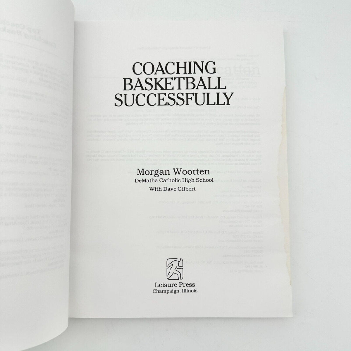 Coaching Basketball Successfully by Morgan Wootten with Dave Gilbert