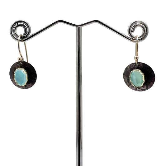 2 Sets of Vintage Pierced Earrings Copper Color Dangle