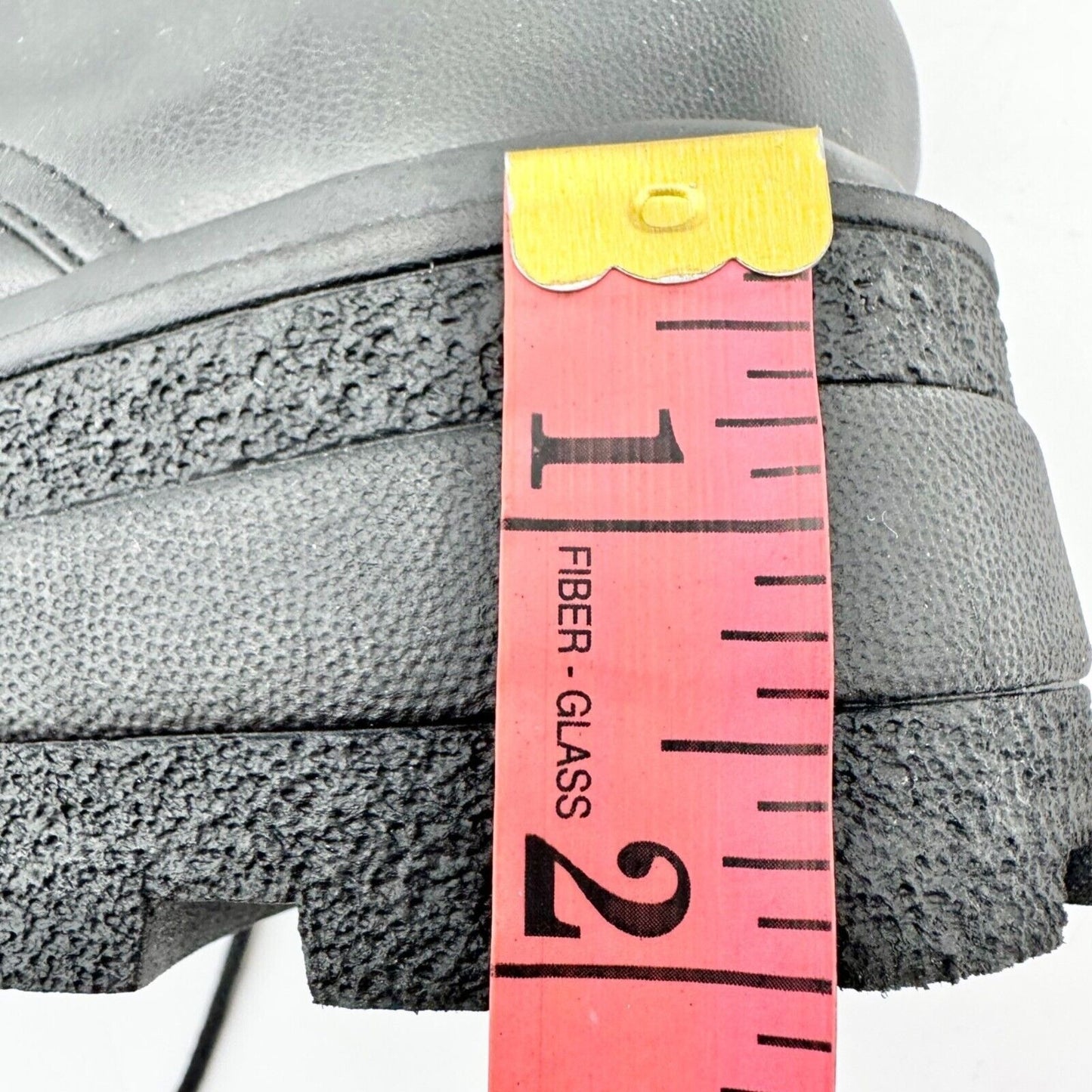 Missguided Combat Boots Size 6.5 Black Lace Up Side Zip Platform 2 in Heel NWOT