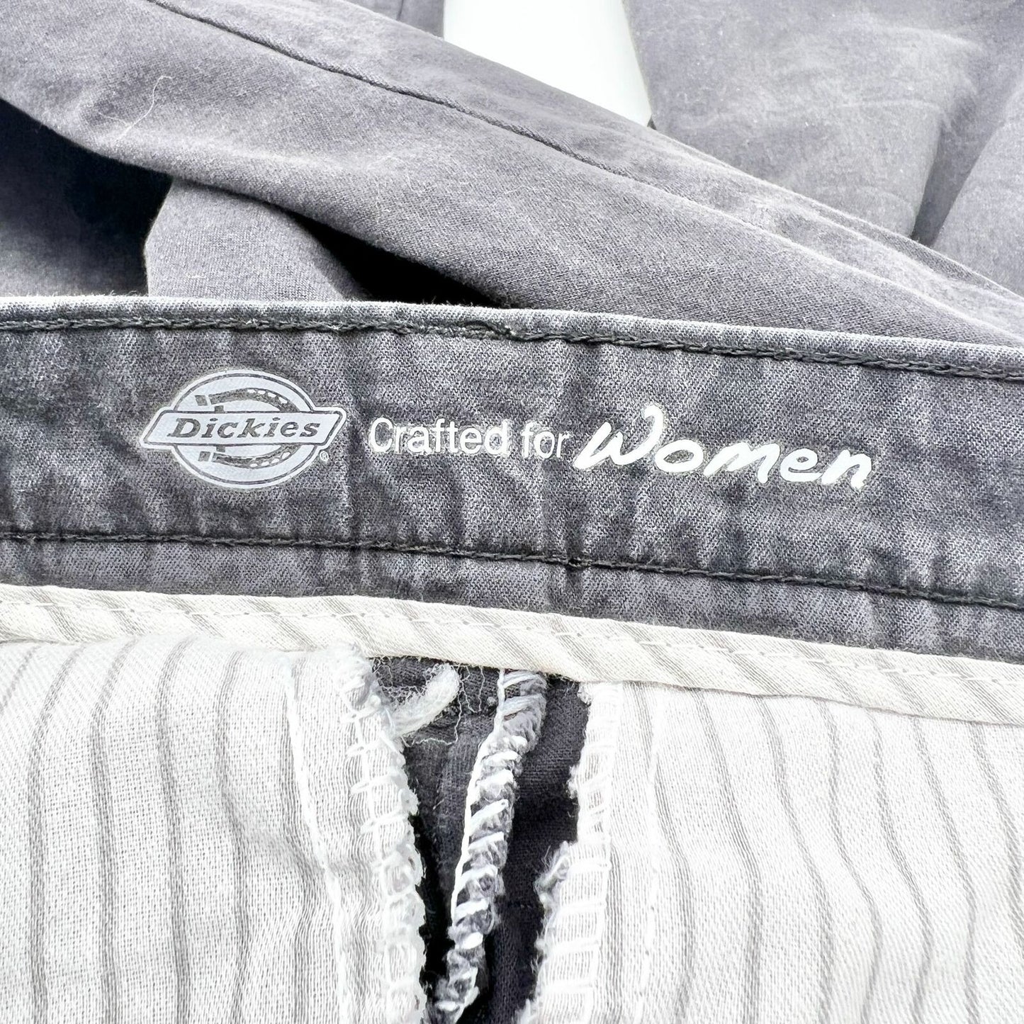 Dickies for Women 34 x 32 Slim Black Boot Cut Stretch Pants