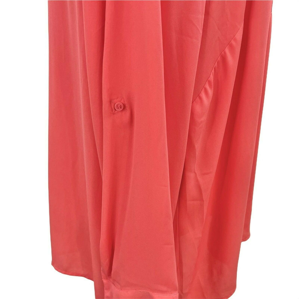 Lane Bryant Womens Coral Long Sleeve Tunic Blouse Size 26/28 Lightweight Top