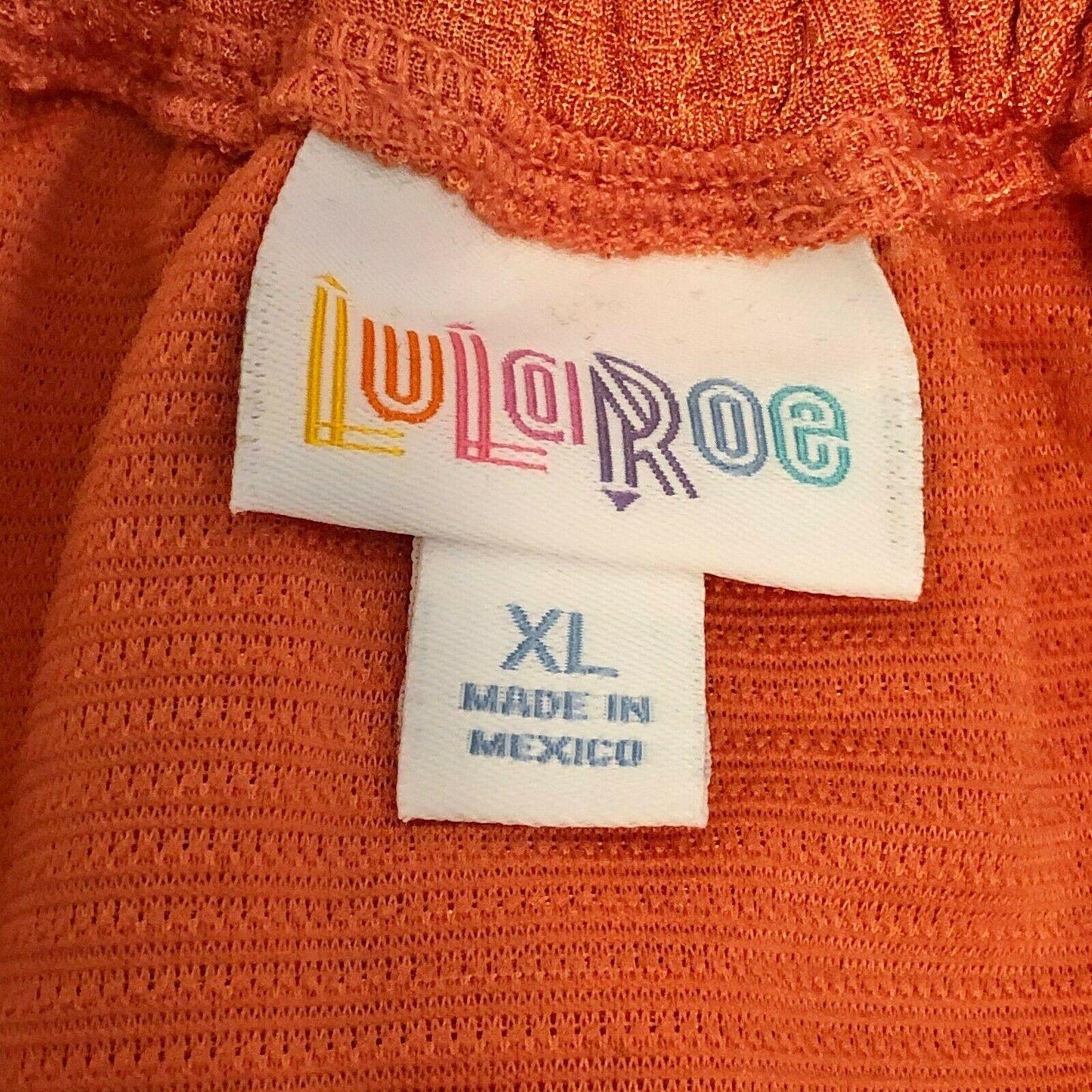LuLaRoe Cici Women's XL Dress Orange Ruffles Textured NWT Retired