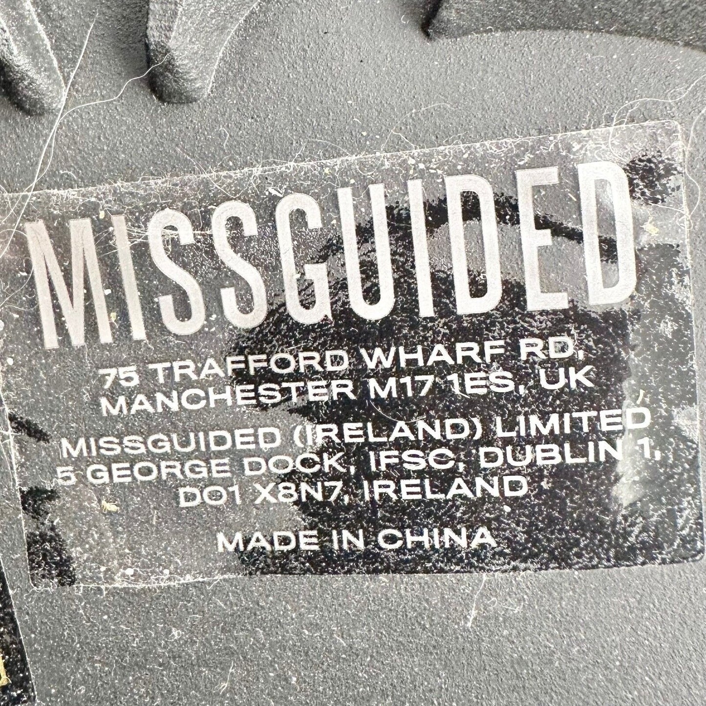 Missguided Combat Boots Size 6.5 Black Lace Up Side Zip Platform 2 in Heel NWOT