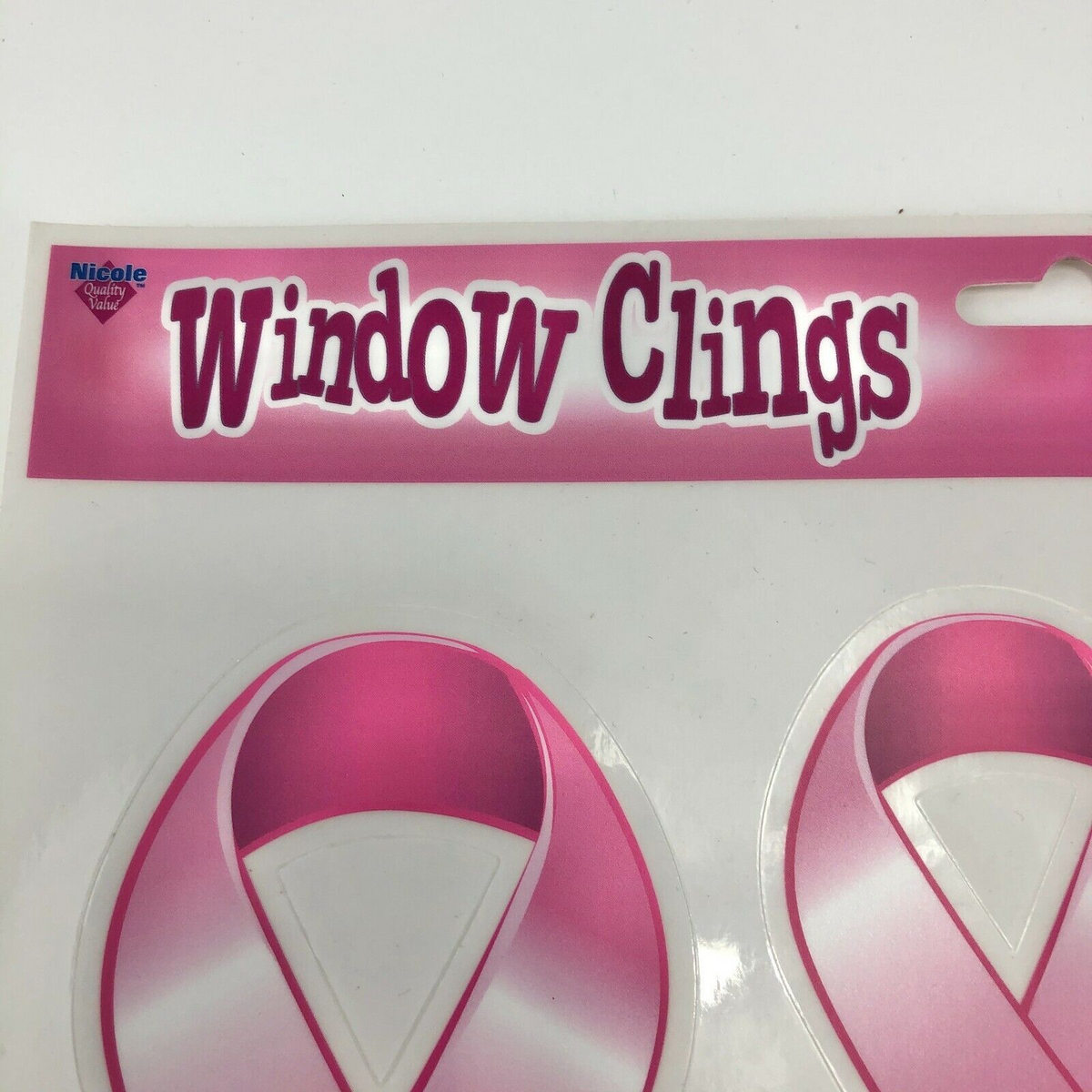 Breast Cancer Visor with Decals Sets Pink Ribbon NWT Awareness Women Support