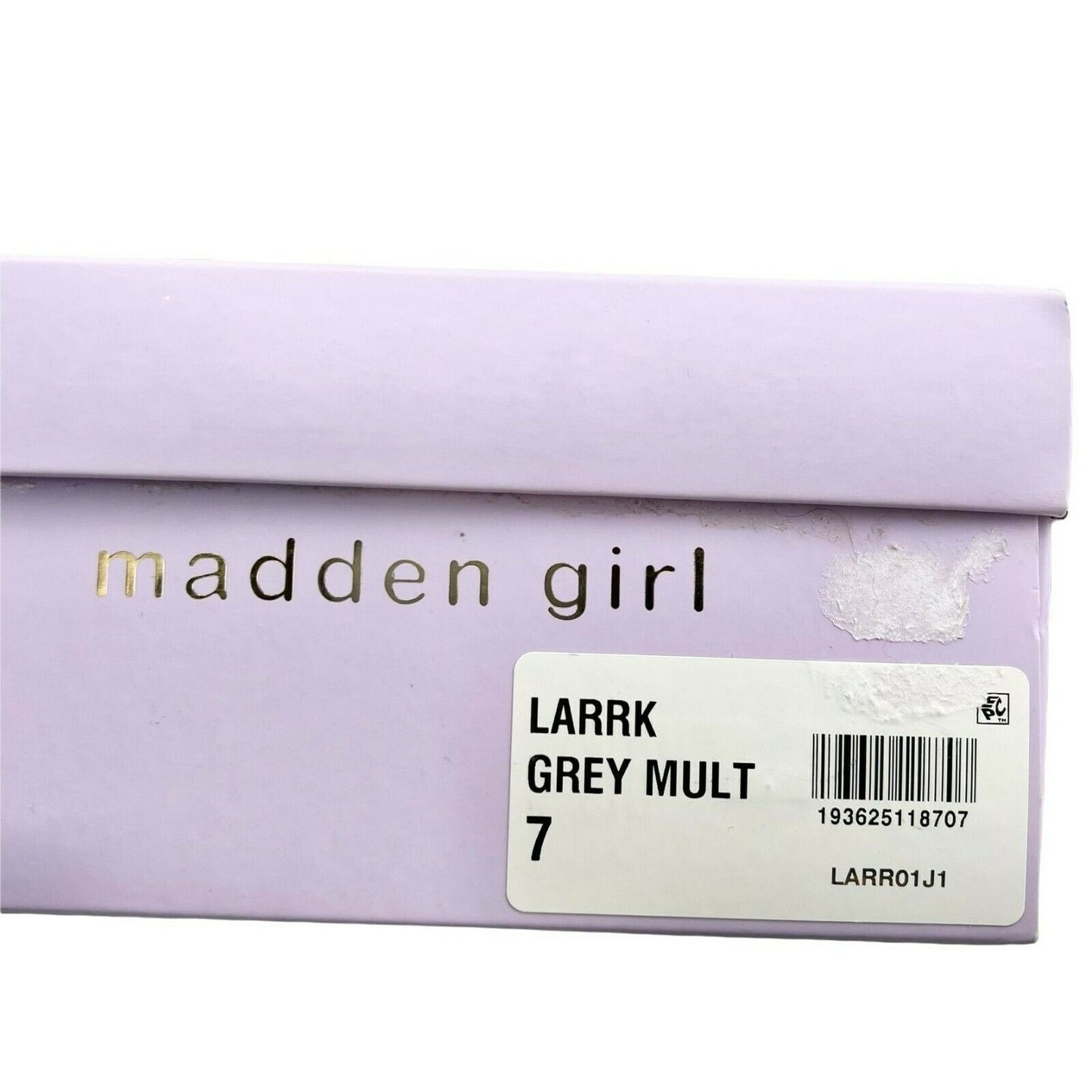 Madden Girl Larrk Grey Multi Animal Print Lace-Up Sneakers Size 7