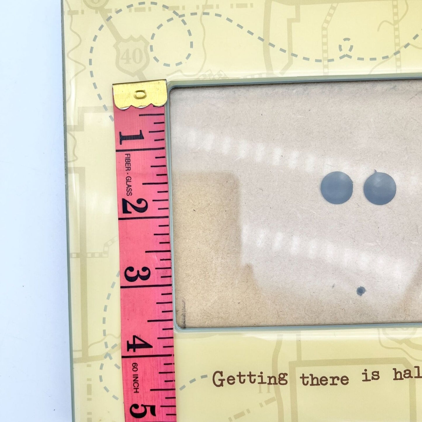 Hallmark Picture Frame 4 x 6 Photo Yellow Getting There is Half the Fun