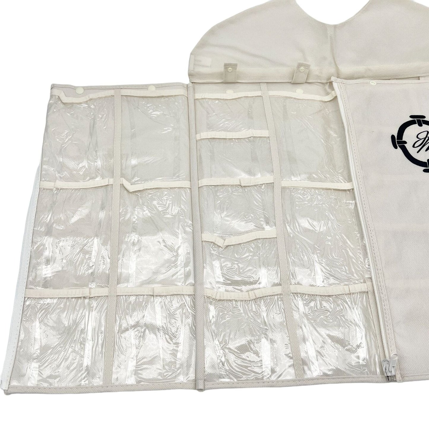 Joy Mangano Beige Hanging Storage Closet Organizer