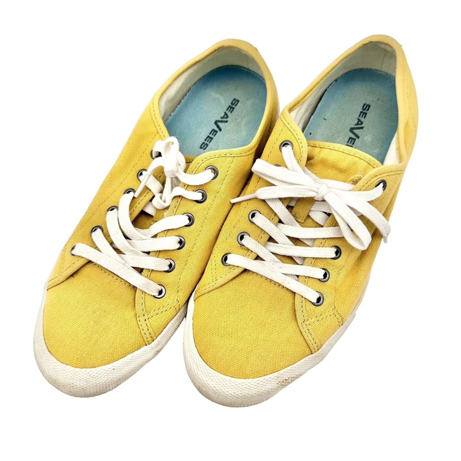 Womens yellow hot sale canvas sneakers