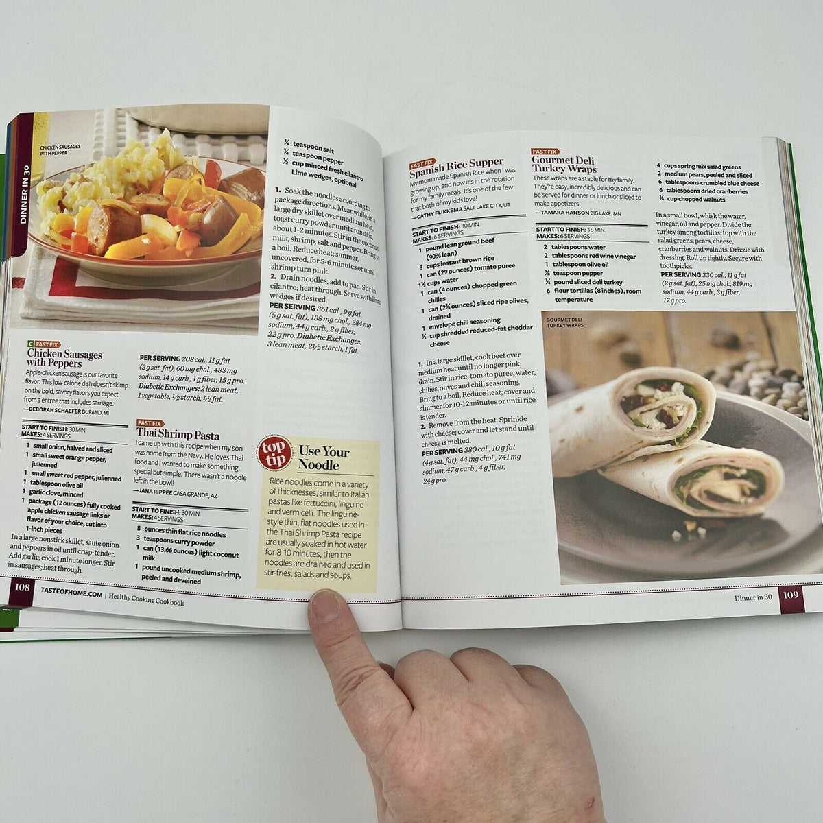 Taste of Home Healthy Cooking Cookbook Paperback Eat Right with 501 Dishes