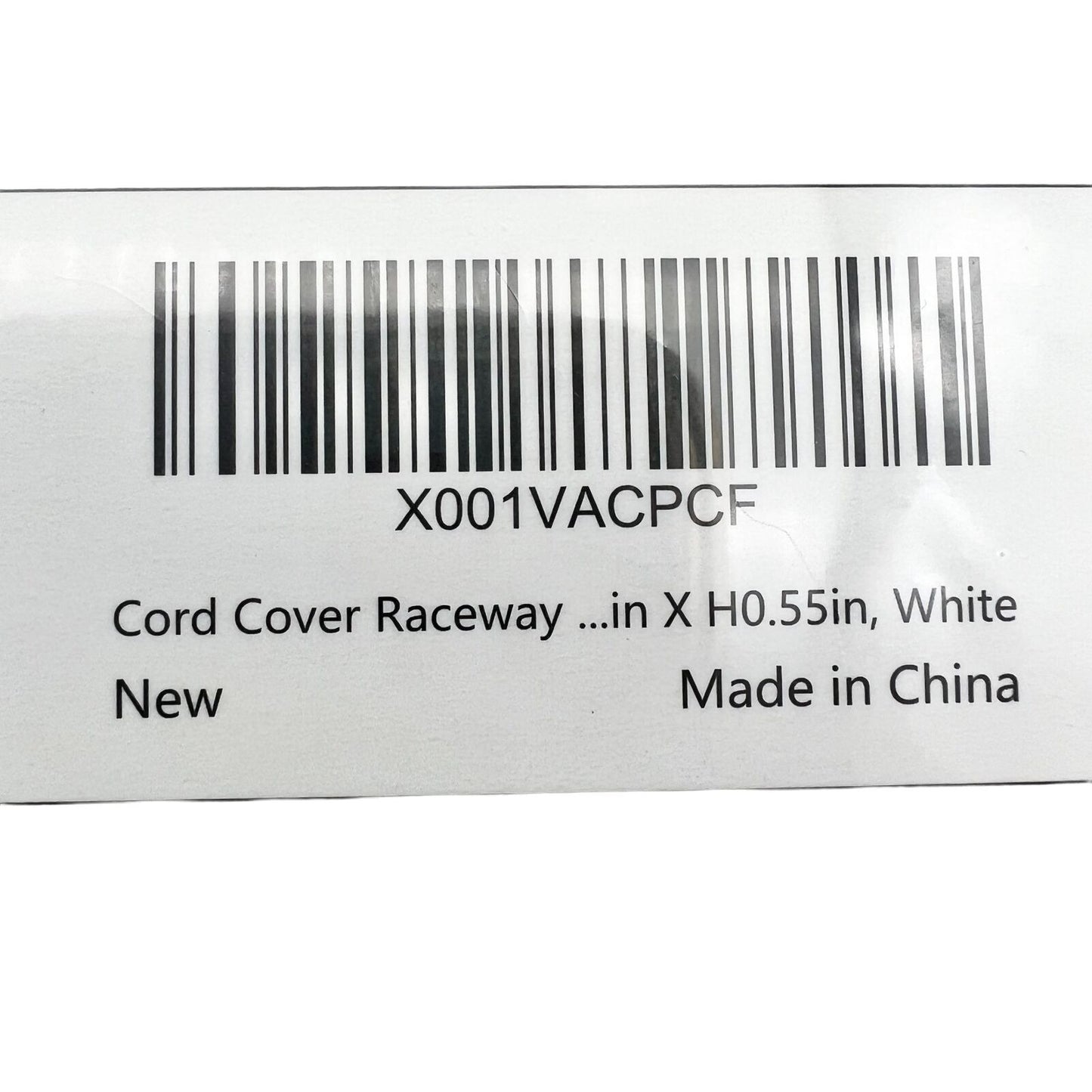 Delamu Cable Raceway Cover Cord Concealer CC01 White 55 in NIB