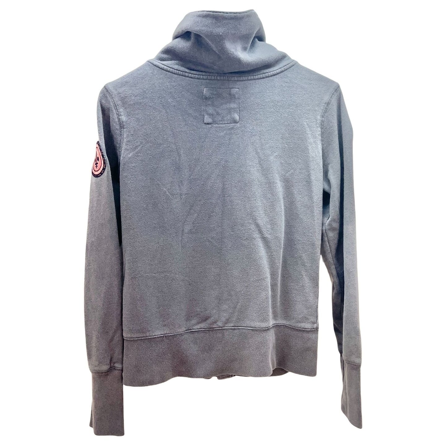 Old Navy Womens Small Gray Zip Up Sweatshirt Jacket Hillsdale Womens Varsity