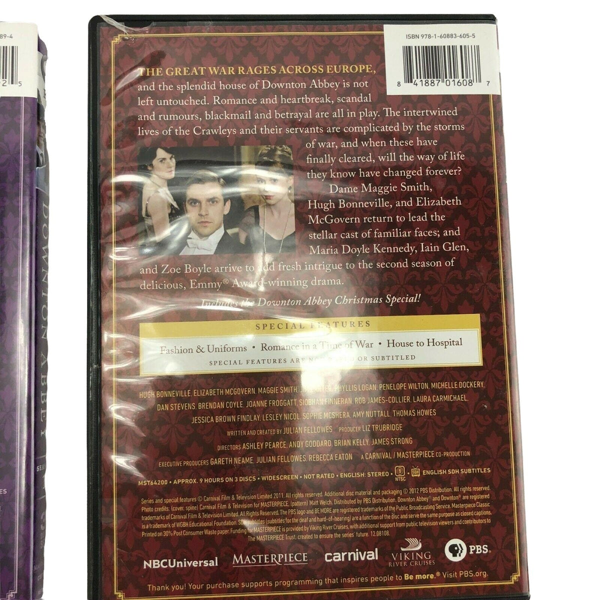 Downton Abbey Seasons 1 and 2 DVD Sets Classic Crawley Romance Scandal