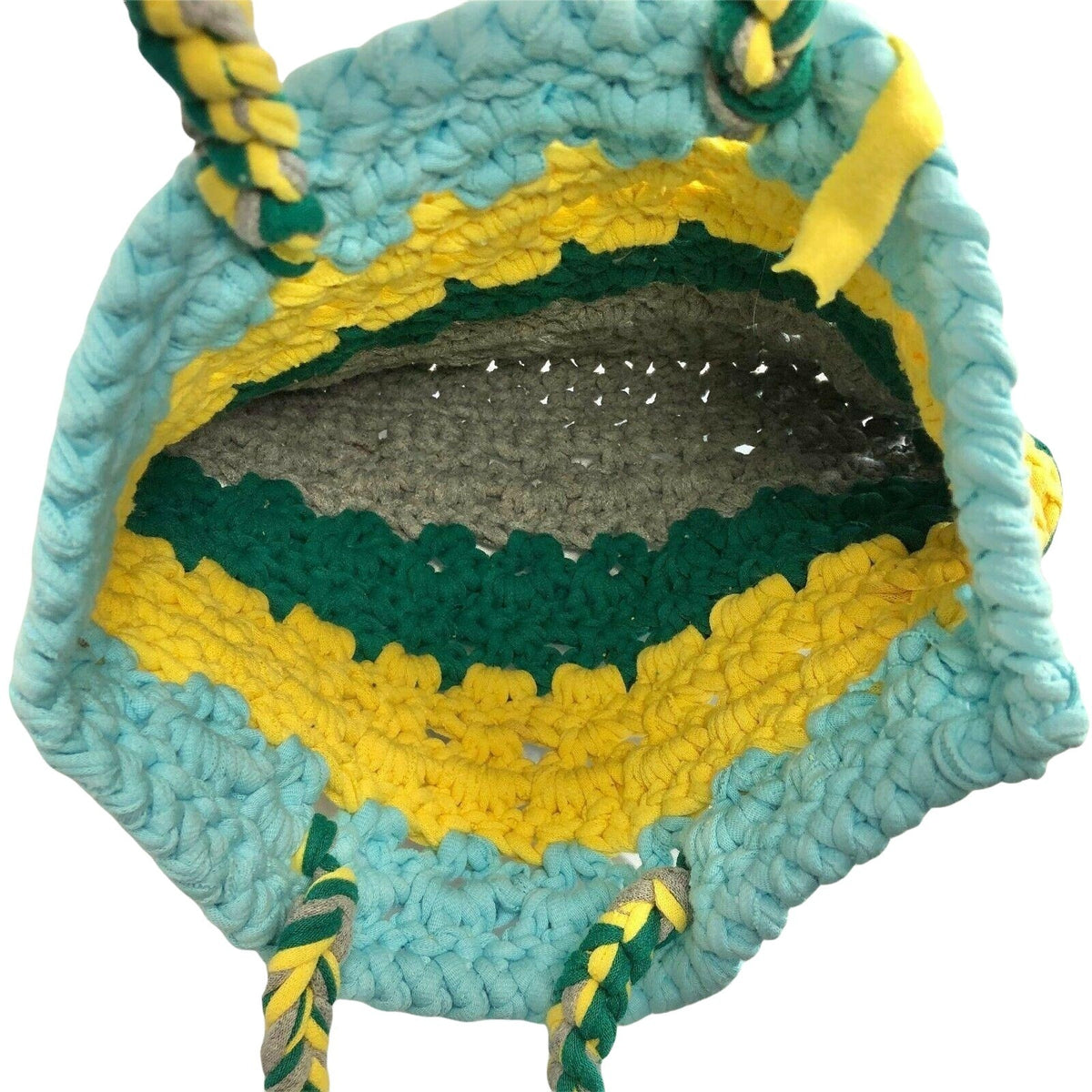 Handcrafted Crocheted Purse Bag from Recycled T-Shirts NEW