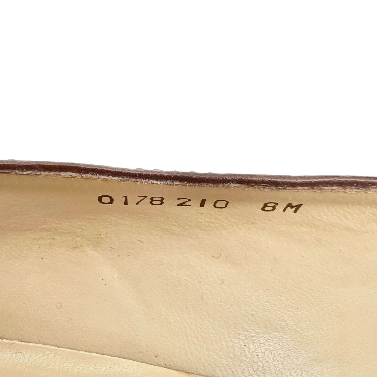 Benard Holtzman Pumps Brown 8M 2 inch Heel Diamond Pattern