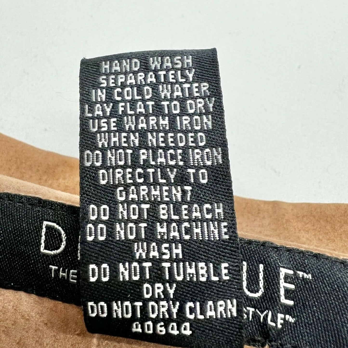 Dialogue Women's Large Camel Suede Leather Coat Polyester Lining