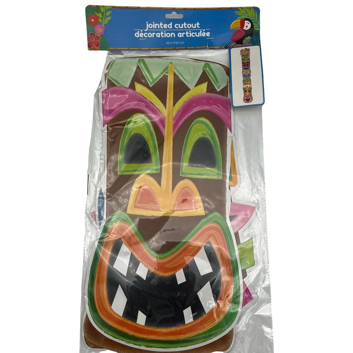 Windy City Novelties Tiki Flower Garland and Tiki Jointed Cutout