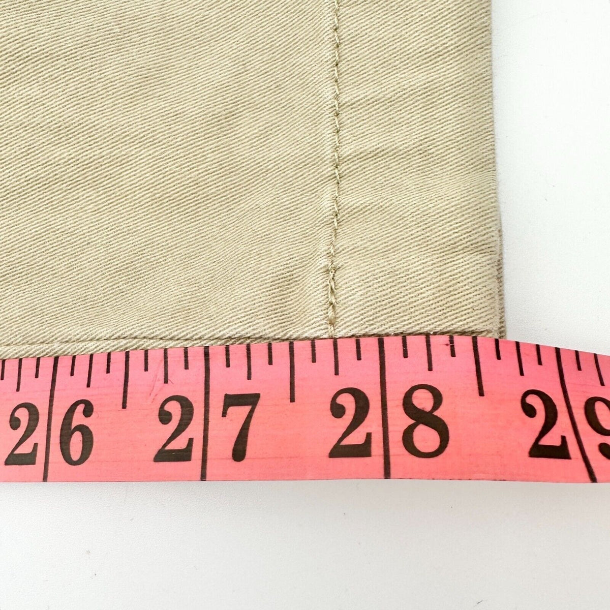 Essentials Chinos 35 x 30 Khaki Classic Fit Front Back Pockets