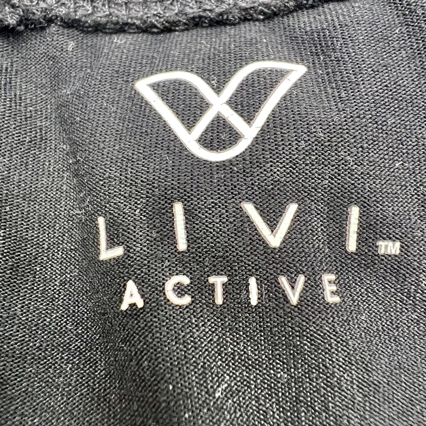 Lane Bryant Livi Active Capri Leggings Womens 18/20 Black Sheer Panel Design