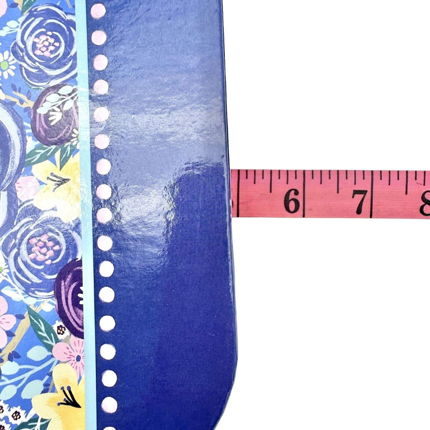 Nesting Boxes Set of 2 Blue White Flowers Ribbon Handle NEW