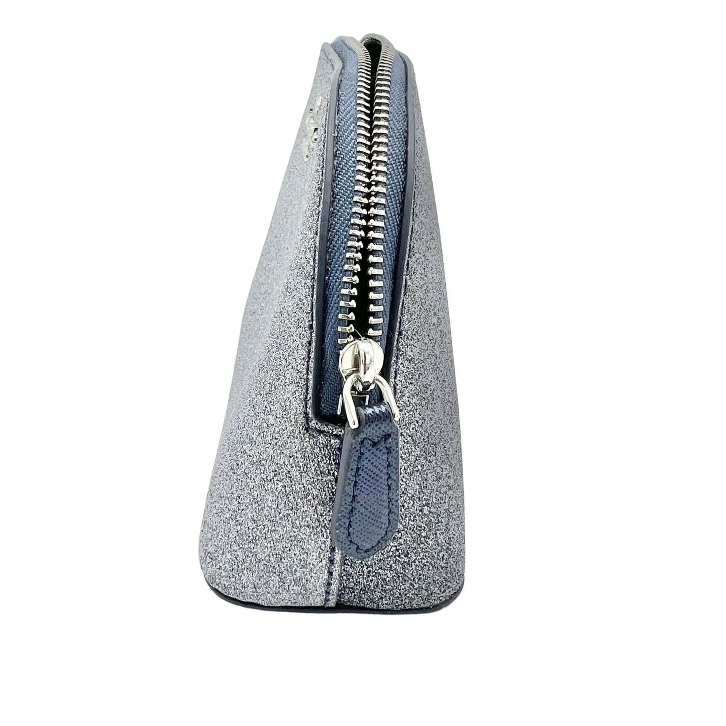 Kate Spade Mini Bag 5.5 x 4.5 x 2 Blue Sparkle Zip Closure NEW