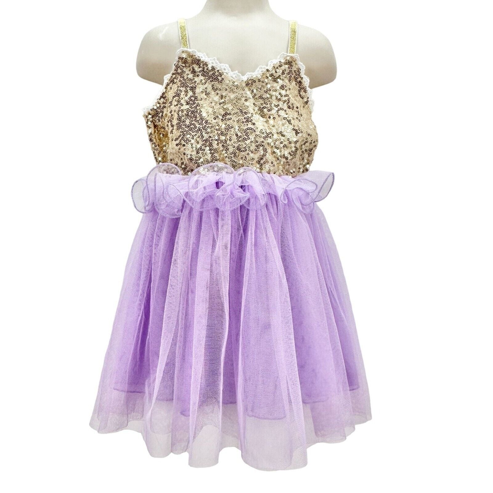 3t sequin dress little girl party dresses Sequin Feather Tulle Party Dress Multicolor / 3T