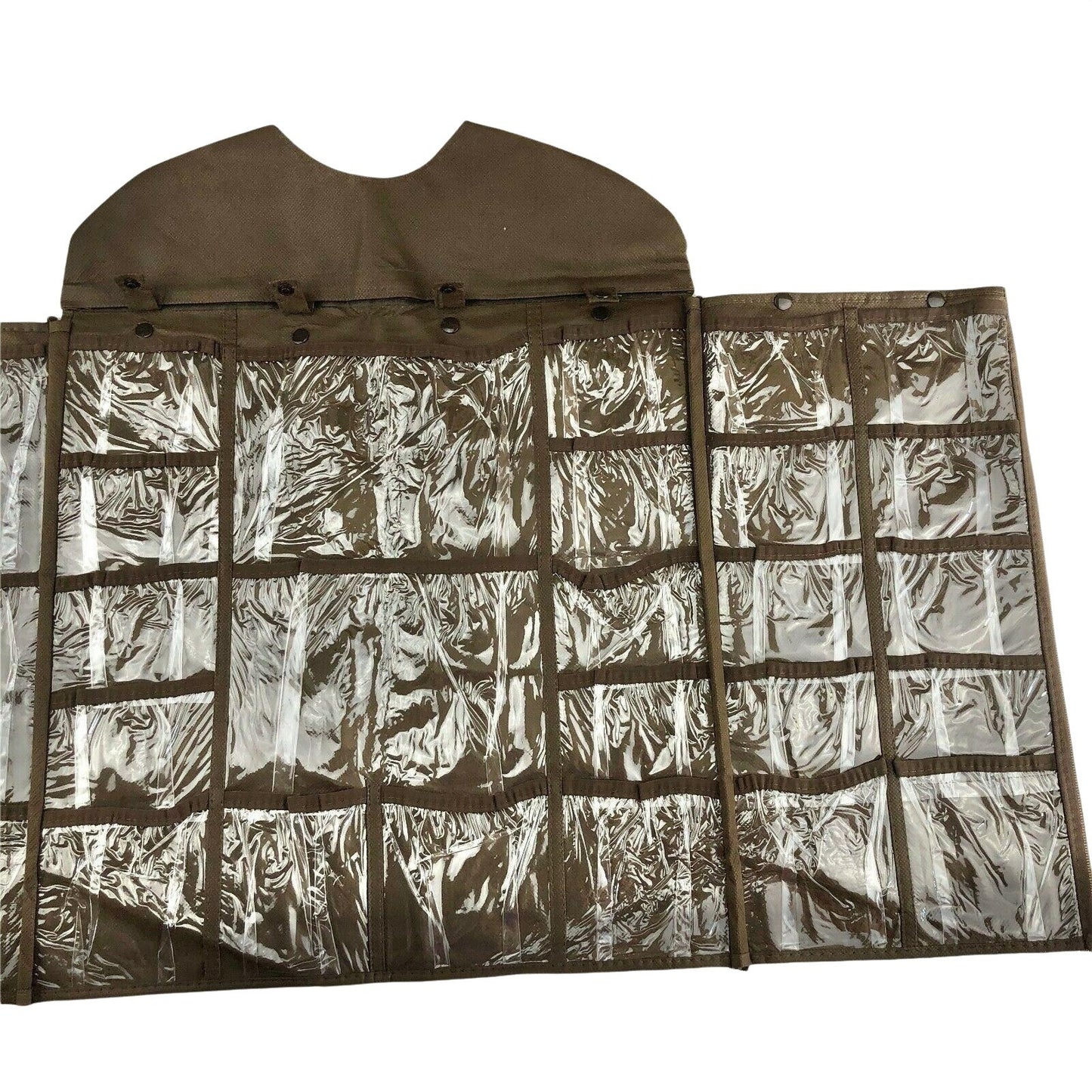 Joy Mangano Hanging Organizer Espresso NEW 30 pockets jewelry accessories