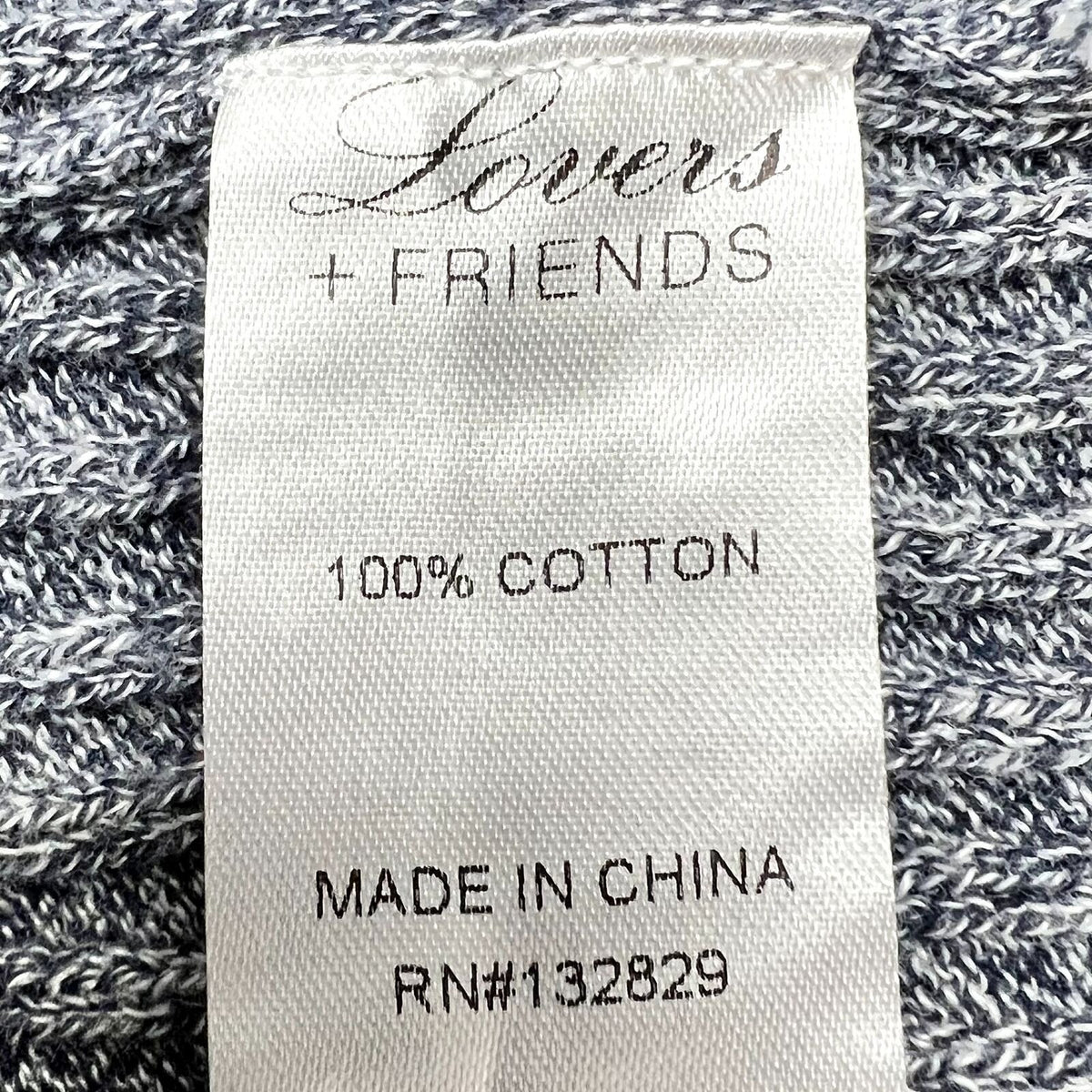 Lovers + Friends Pencil Skirt Women's S Blue Ribbed Elastic Waist 16" Long EUC