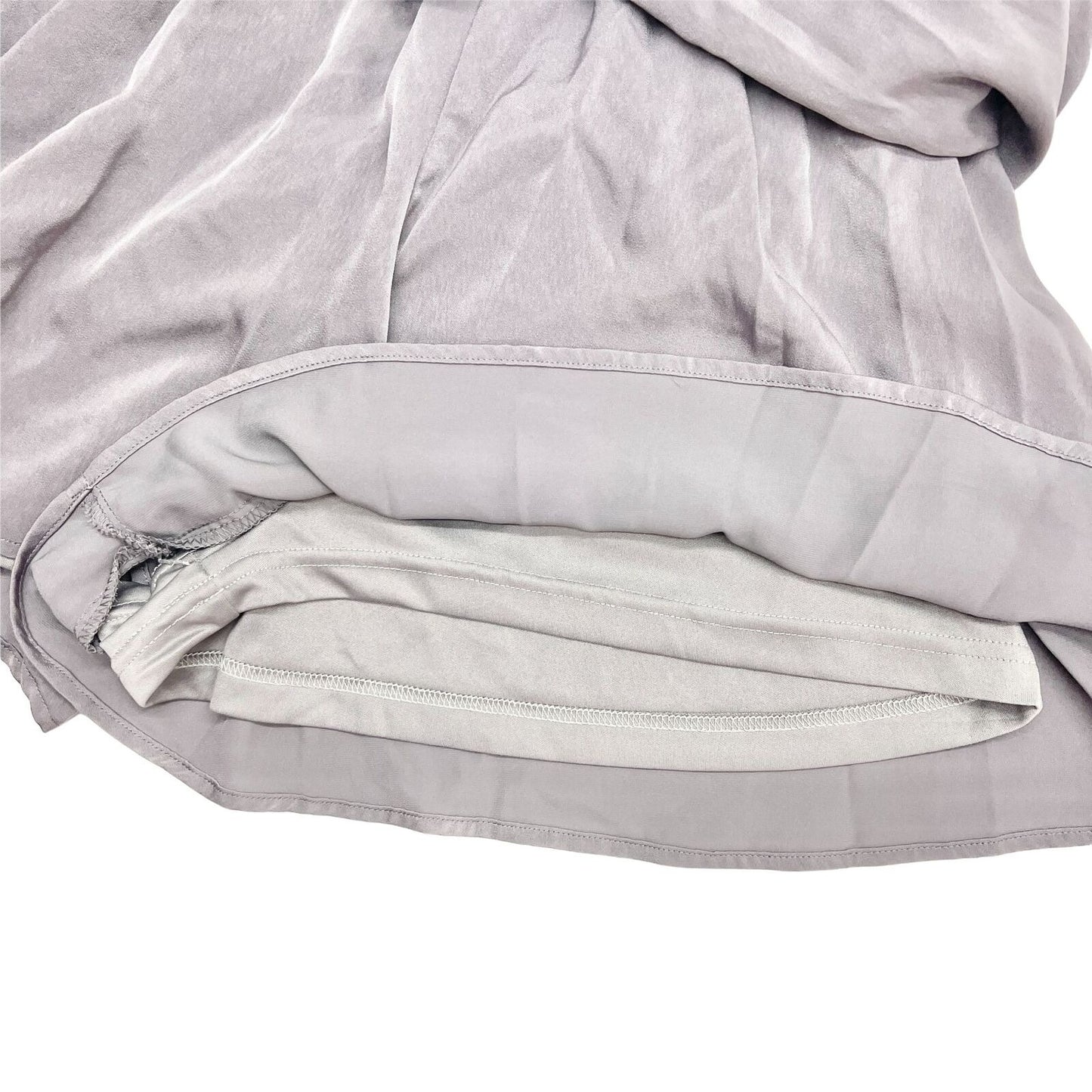 Womens Small Slate Long Sleeve Shorts Romper with Tie Back